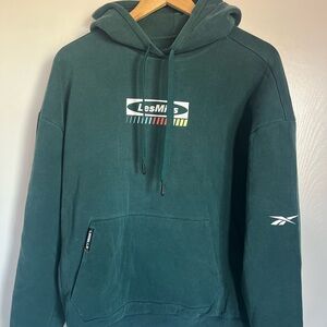 Reebok Green Athletic Sweatshirt with Hood